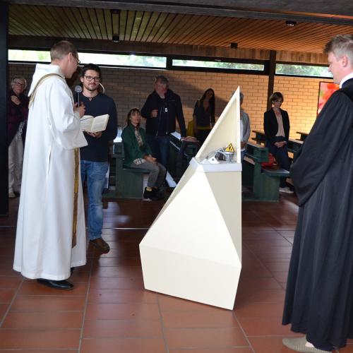 Matthias Hirtreiter, CULPAtron X3, Segnung des Weihwassers, Kunstandacht in St. Stefan