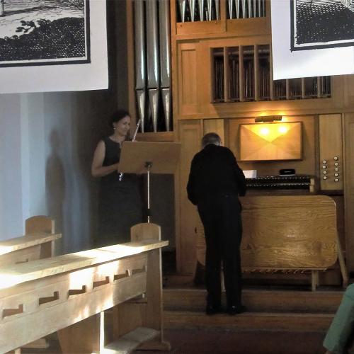 Konzert für Flöte und Orgel mit Britta Steinbauer und Eckhart Müller-Bechtel in der Michaelskirche